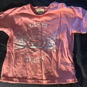 Gucci Kids Pink Logo T-Shirt